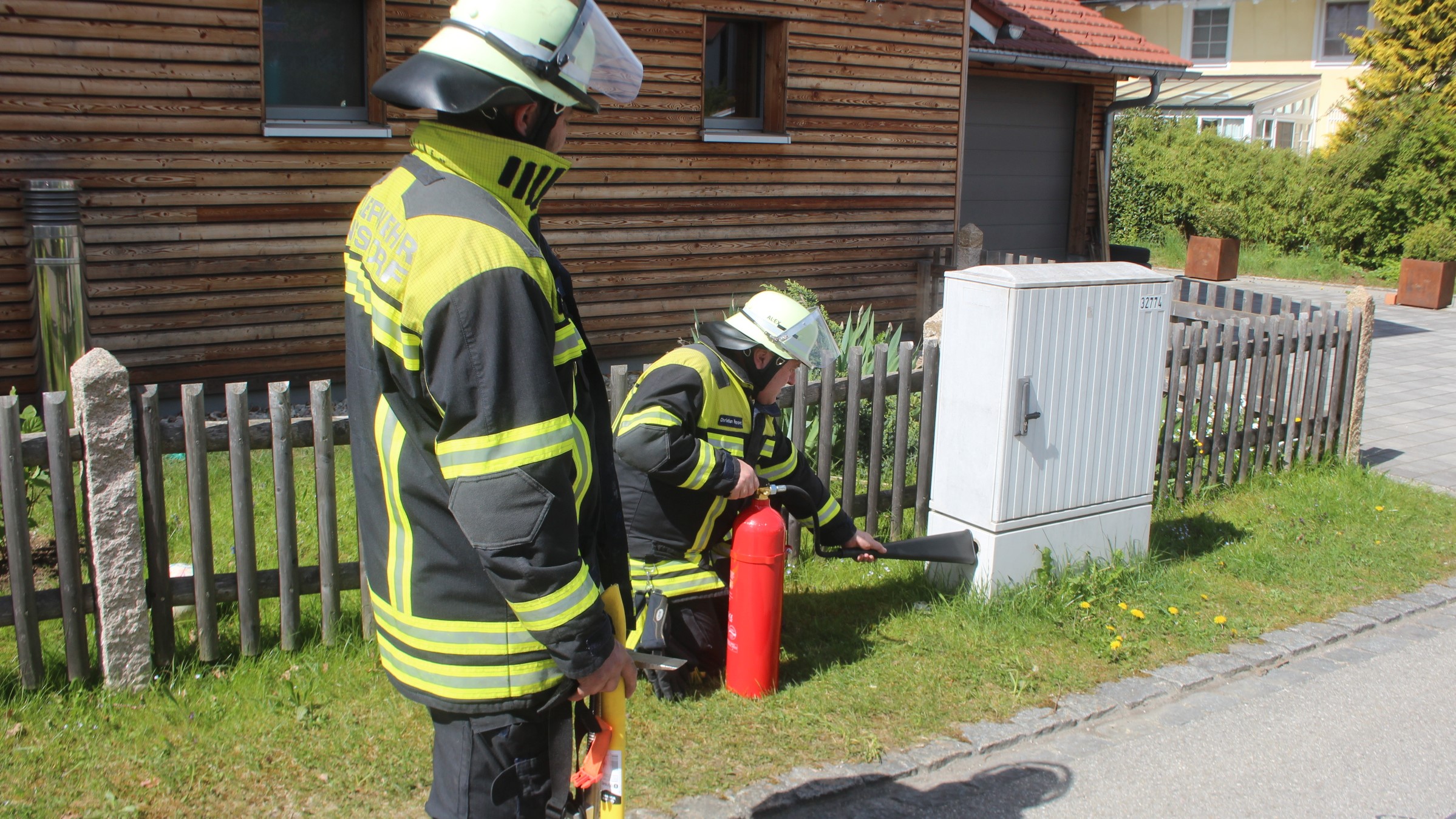 Schmorbrand in Stromverteilerkasten - mit Kohlendioxid gelöscht