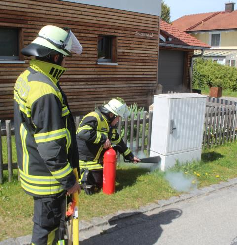 Mit Kohlendioxidlöscher gegen den Schmorbrand