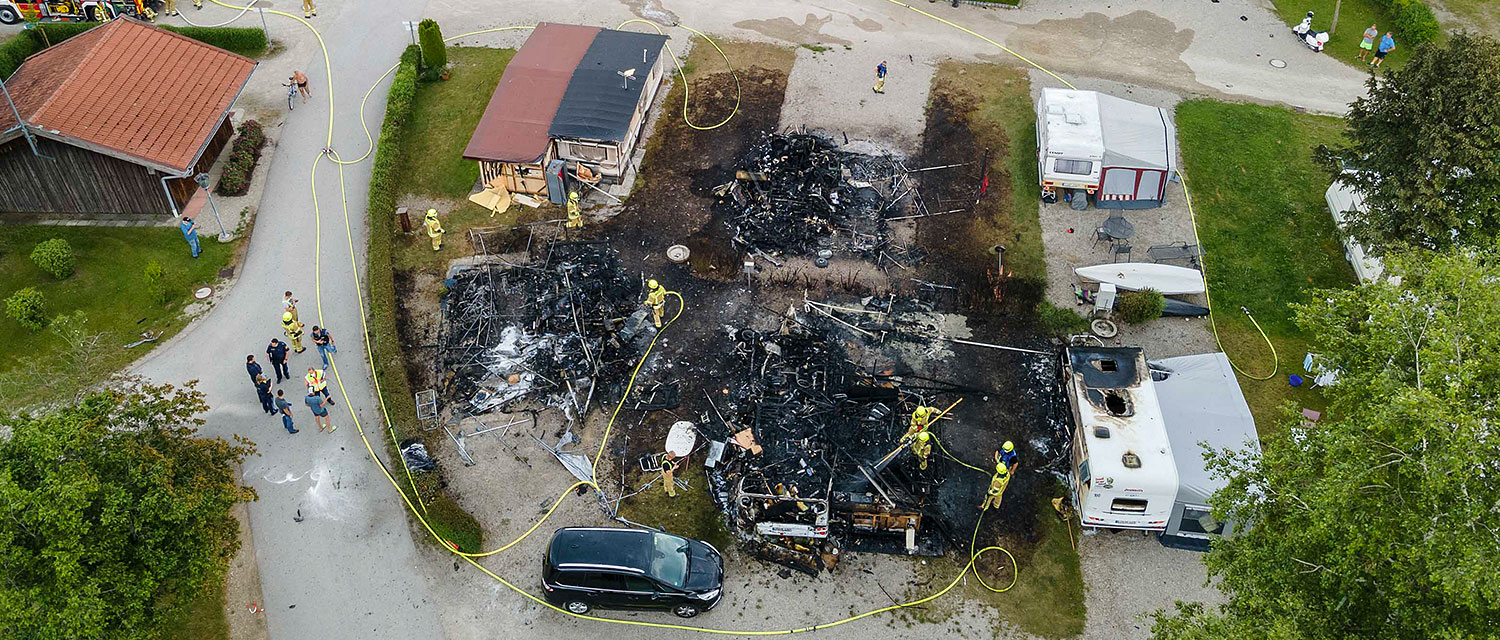 Achentalfeuerwehren bei mehreren Großbränden gefordert