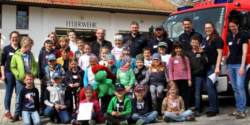 Gruppenbild ising Hart Kinderfeuerwehr