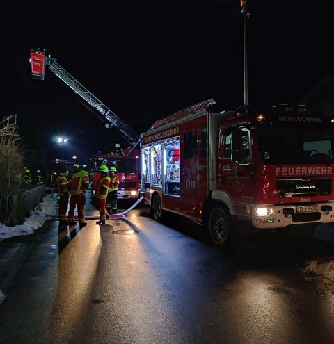 Brandalarm in Schleching – Schmorbrand der Elektroinstallation rechtzeig gelöscht