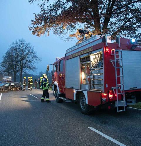 Wonneberg – schwerer Unfall bei Überholmanöver