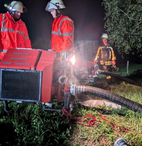 Einsatz für Feuerwehr Stein